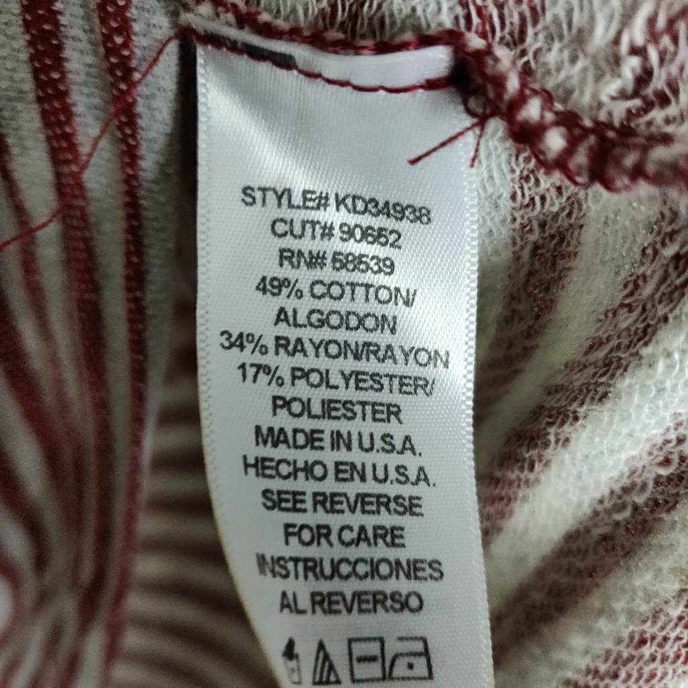 Kut from the Kloth Red Striped Long Sleeve Top - Picture 5 of 5